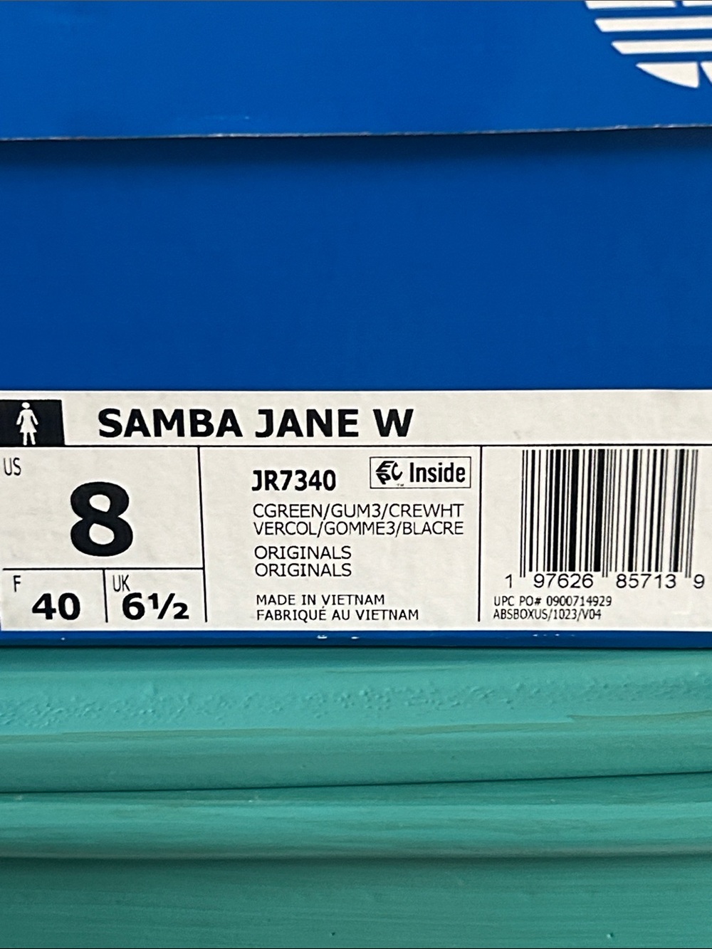 adidas New Women’s Samba Jane Leather Suede Every Day Maryjane Sneaker - Picture 3 of 11